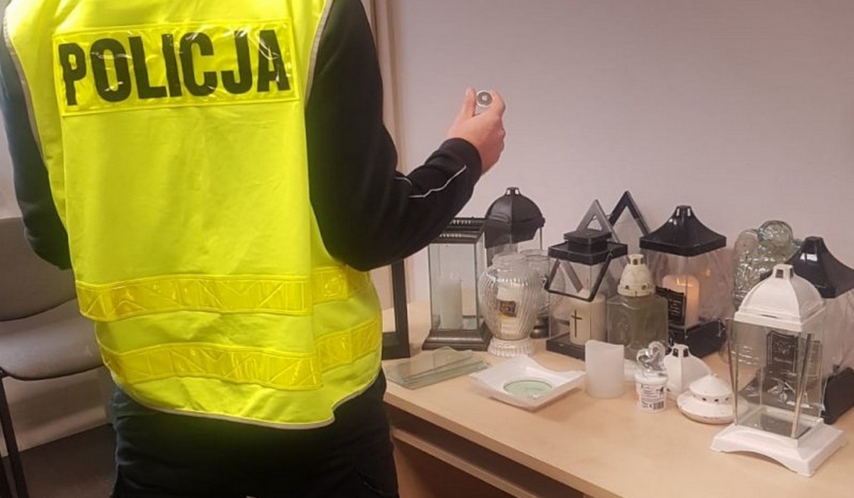 Bukowiec: jedna pani oznaczyła znicz nadajnikiem GPS, żeby upolować hienę cmentarną i udało się