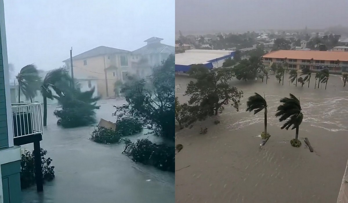 Floryda i Kuba mierzą się z uderzeniem huraganu, przez powódź na niektórych ulicach pływają rekiny