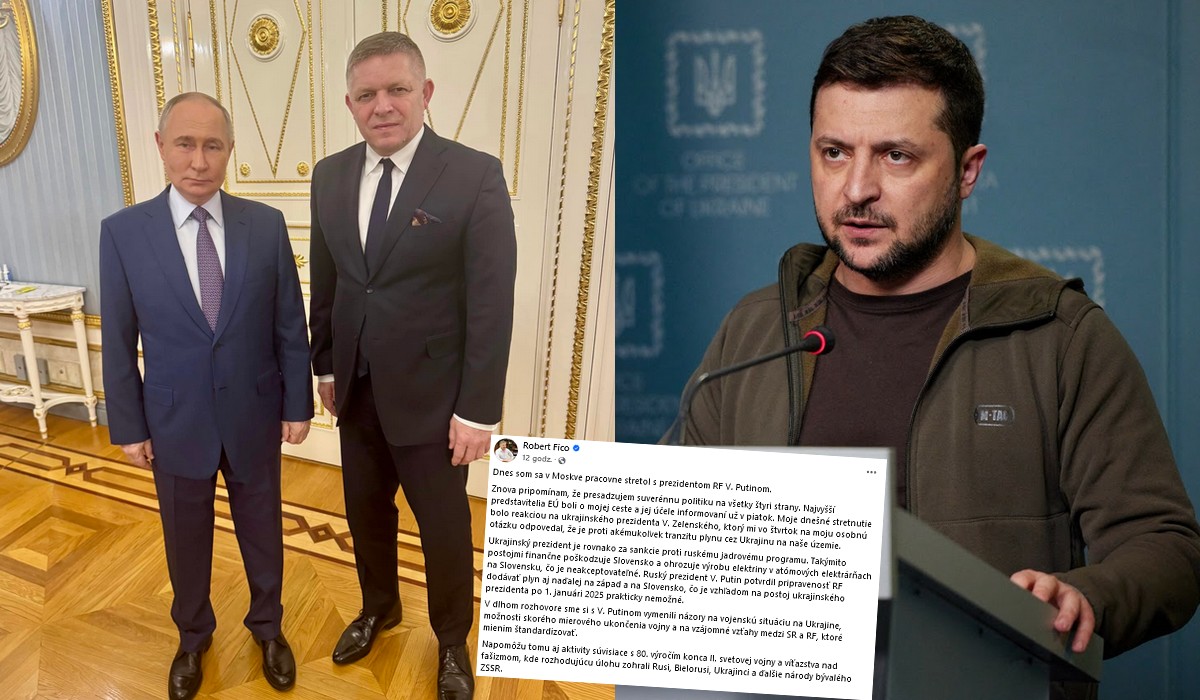 Premier Słowacji zrobił wycieczkę - niespodziankę i odwiedził Putina