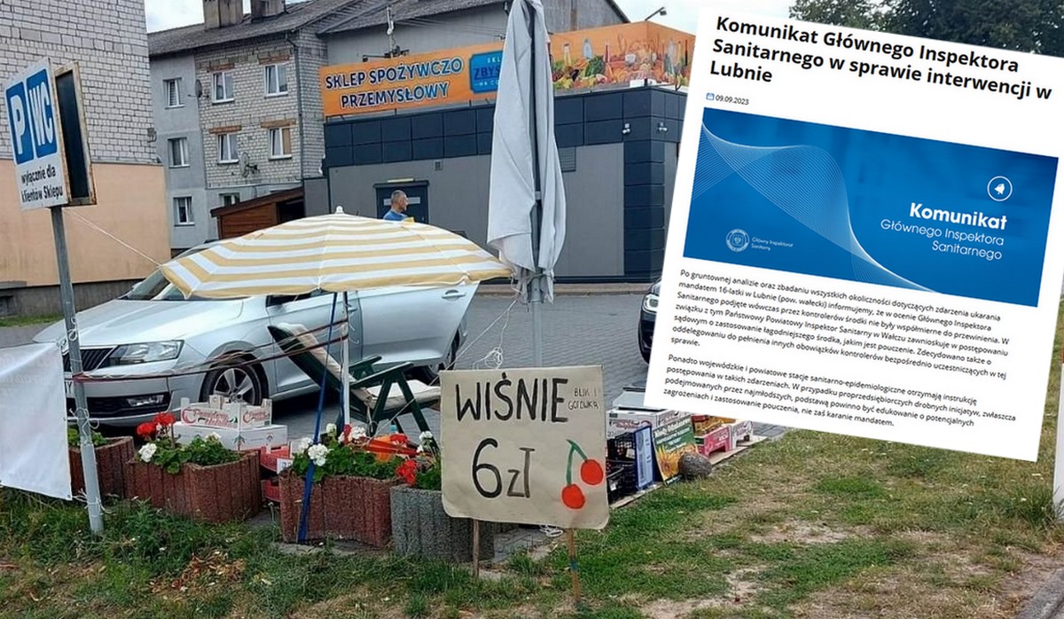 Lubno: GIS stwierdził, że nakładanie mandatu na nastolatkę sprzedającą wiśnie to jednak trochę przesada