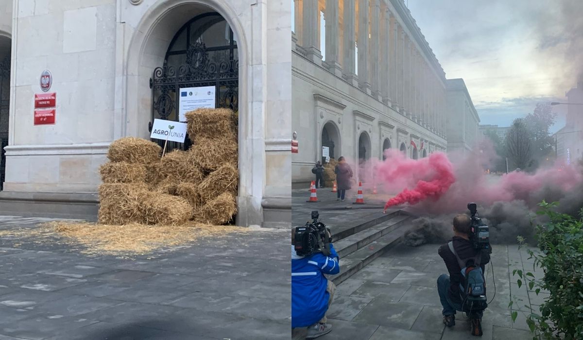 Agrounia zademonstrowała poparcie dla ustępującego ministra rolnictwa i jednocześnie wystąpiła przeciwko nowemu