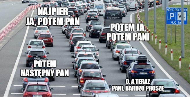 Policja przypomina: jazda na suwak i korytarz życia od dziś obowiązkowe