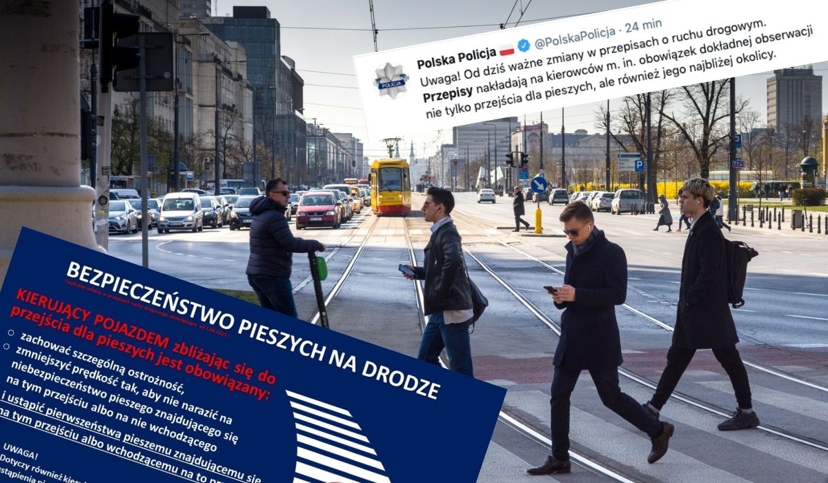 Od dziś kary za używanie telefonu na przejściu dla pieszych