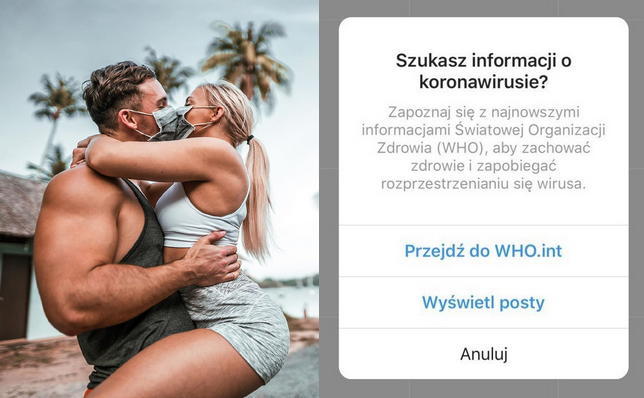 Instagram naprawdę przyzwoicie załatwił temat koronawirusa i nie pozwolił żerować influencerom