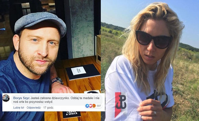 Szyc do Klepackiej: żałosna dziewczynko, oddaj te medale i nie noś orła, bo przynosisz wstyd