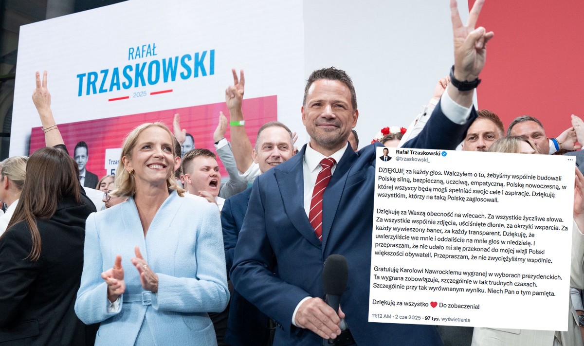 Rafał Trzaskowski już się obudził i pogratulował Nawrockiemu zwycięstwa