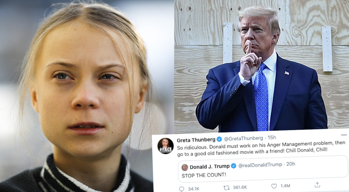 Greta Thunberg rewanżuje się Trumpowi i zaleca mu lepsze panowanie nad emocjami