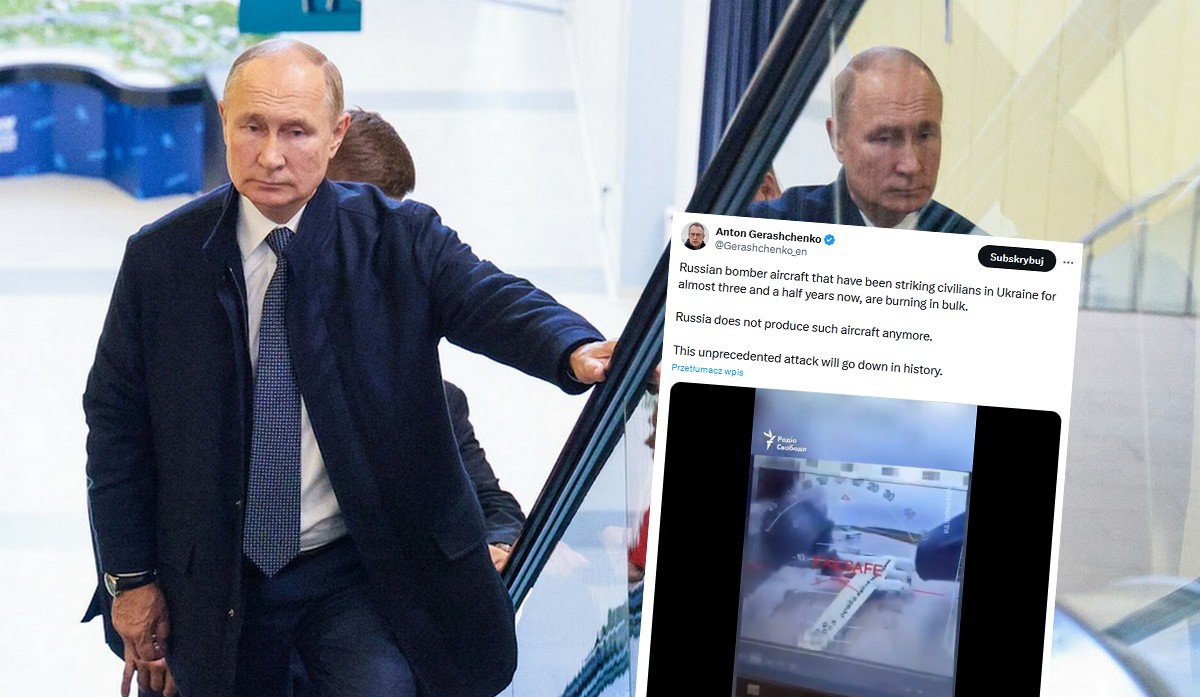 Ukraina atakuje dronami rosyjskie lotniska, zniszczono około 40 bombowców strategicznych