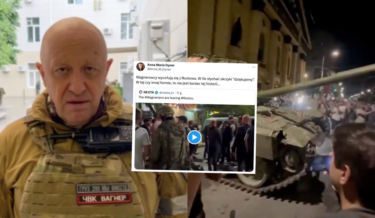Wagnerowcy opuścili Rostów, rzecznik Kremla potwierdza, że Prigożyn wyjedzie na Białoruś