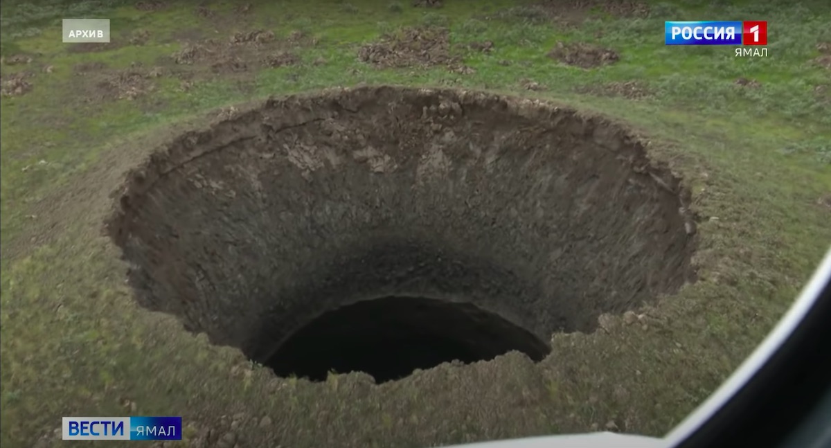 Syberia: pojawił się wielki krater, którego wcześniej nie było, a mamy 2020, więc wiecie