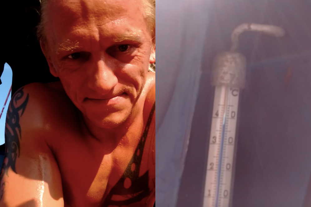 Operator dźwigu pokazał warunki pracy w upale: 50 stopni, można zemdleć