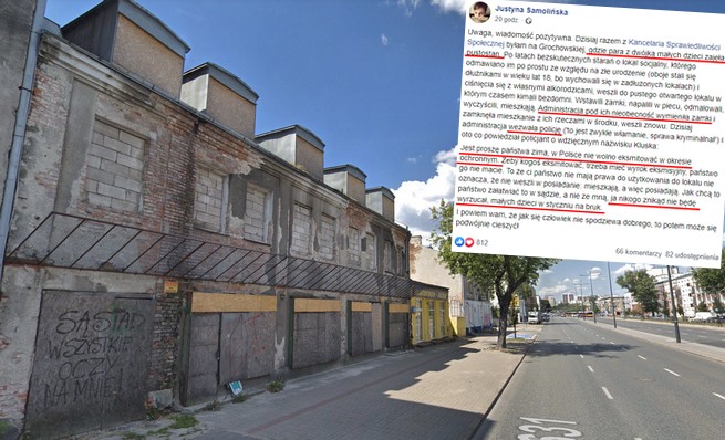 Warszawa: policjant odmówił eksmisji: "ja nikogo znikąd nie będę wyrzucał, małych dzieci w styczniu na bruk"