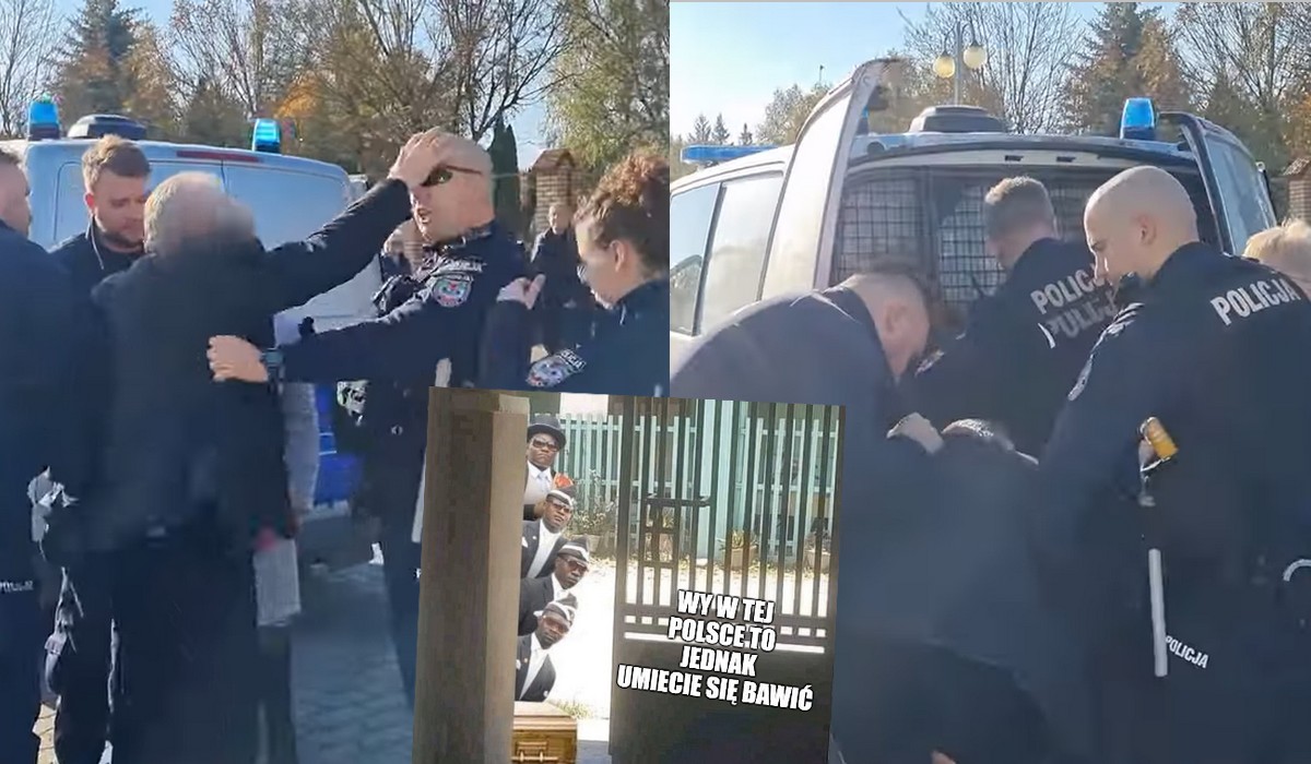 Gorzów Wlkp.: ksiądz po pogrzebie dostał mandat, żałobnicy rzucili się na policję