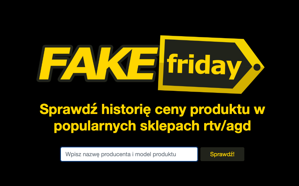 Powstała strona do sprawdzania ceny sprzętu przed Black Friday