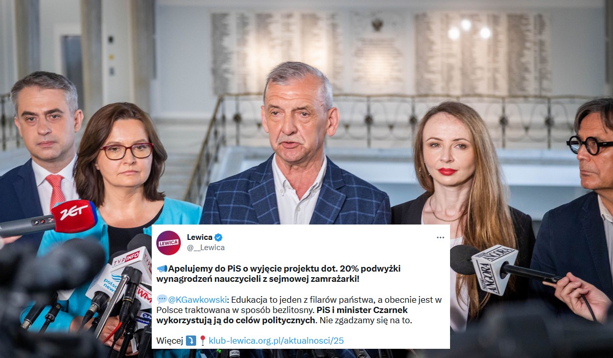 Lewica i ZNP proszą PiS, żeby odmroził projekt 20-procentowej podwyżki dla nauczycieli
