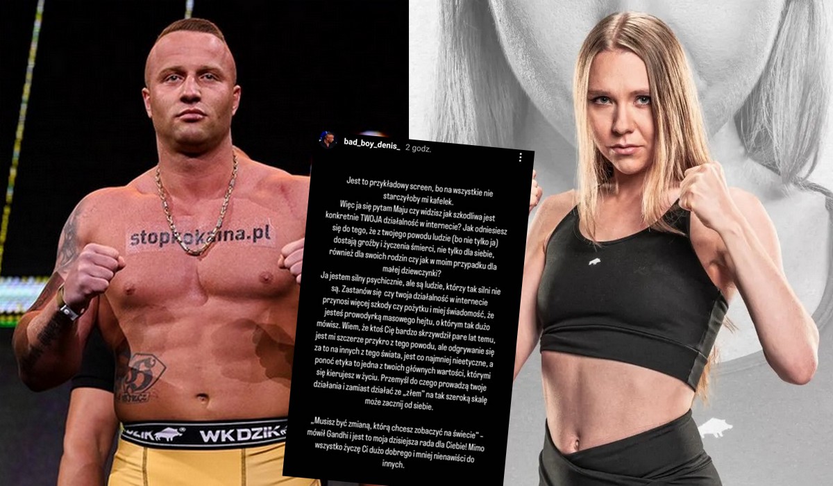Denis Załęcki, chuligan i zawodnik MMA cytuje Mai Staśko Gandhiego: "bądź zmianą, którą chcesz widzieć w świecie"