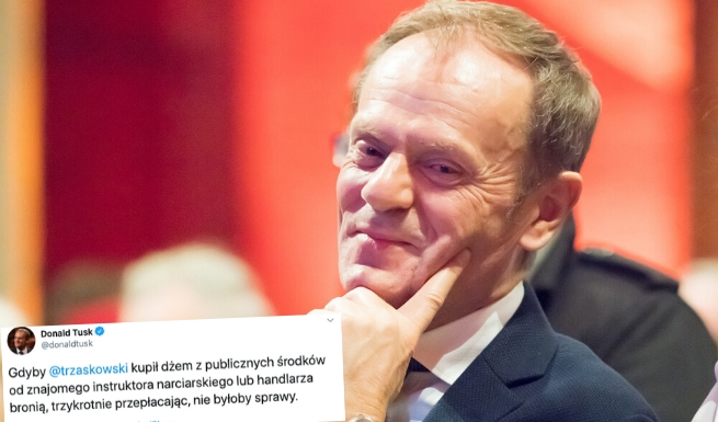 Tusk: gdyby Trzaskowski kupił dżem od znajomego instruktora narciarskiego, nie byłoby sprawy 