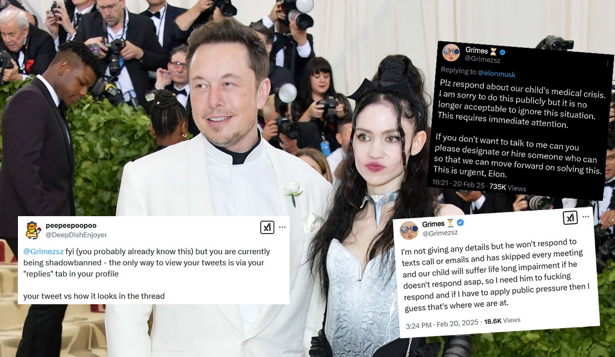 Grimes, artystka i była partnerka Muska błaga o kontakt w sprawie ich dziecka, jej wpisy są cenzurowane