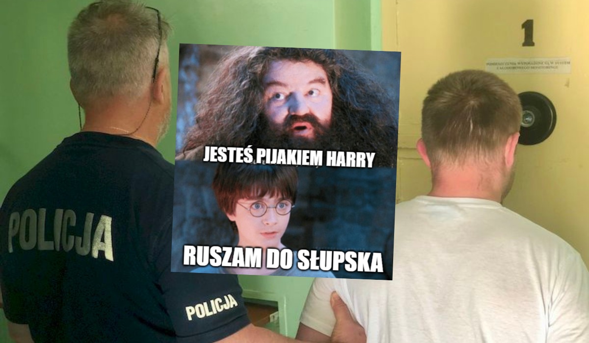 Słupsk: upojony chłop przyjechał na policję zgłosić kradzież auta, którym osobiście przyjechał