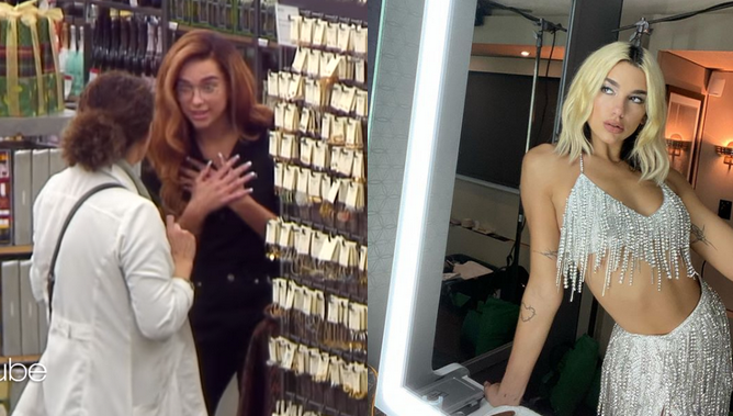 Być może chcesz zobaczyć, jak Dua Lipa zaczepia ludzi w sklepie i mówi do nich tekstami piosenek