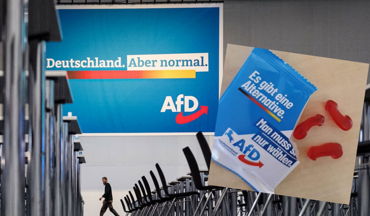 Partia AfD w ramach kampanii wyborczej zleciła produkcję żelek-strzał, ale wyszło dość kutaśnie