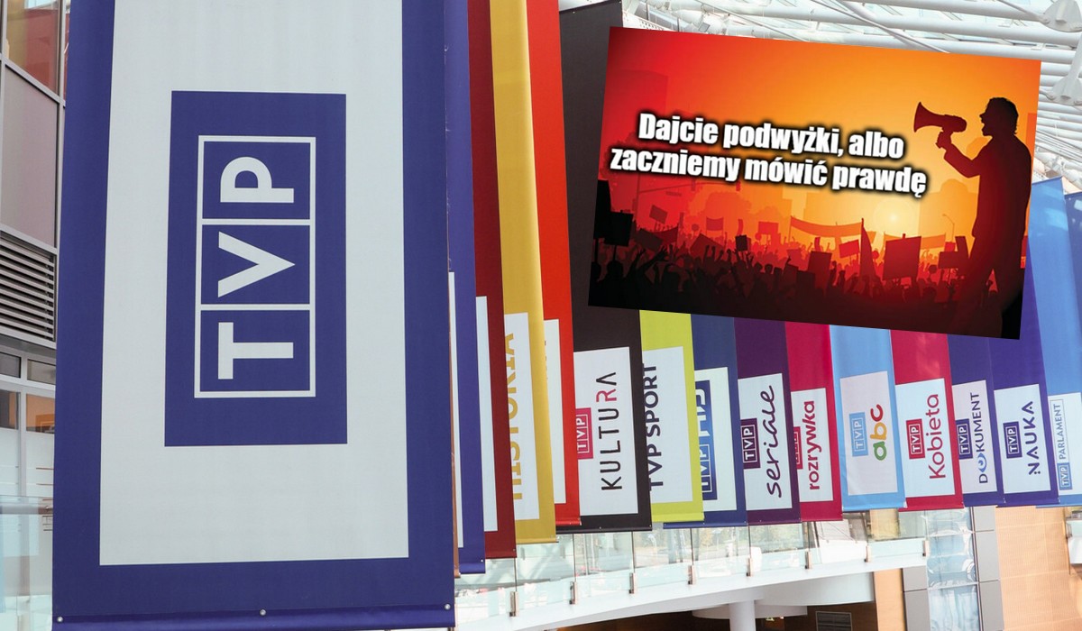Związkowcy z TVP żądają podwyżek od stacji, bo przecież dostała 2,7 mld zł, a oni nic