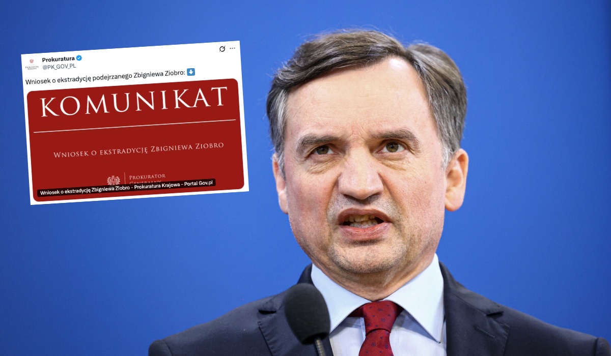 Prokuratura złożyła wniosek o ekstradycję Zbigniewa Ziobry ze Stanów Zjednoczonych
