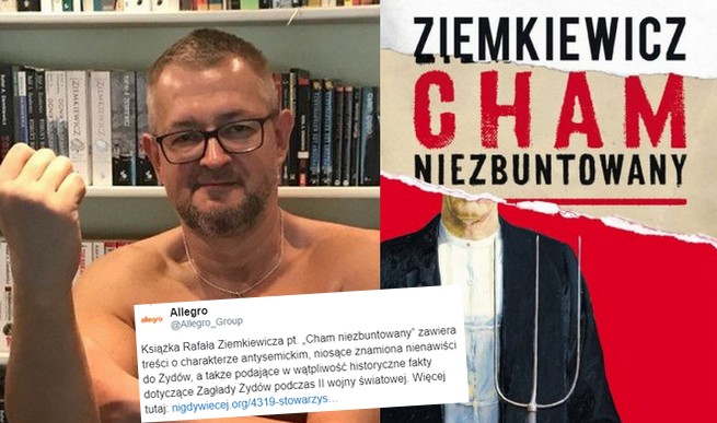 Allegro blokuje nową książkę Ziemkiewicza za treści antysemickie
