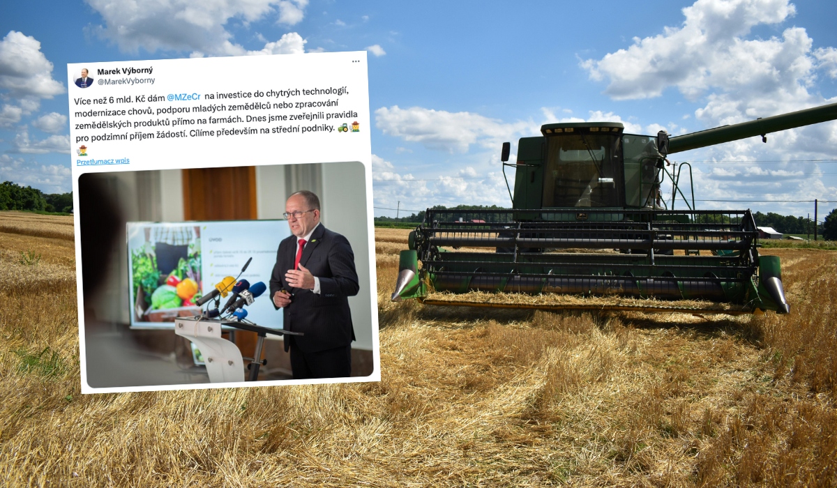 Czechy inwestują w siebie: rząd przekaże 6 mld koron na wsparcie rolnictwa