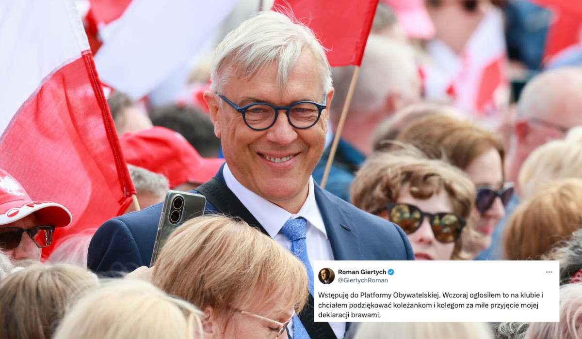 Giertych wstępuje do PO z nadzieją, że wniesie do partii "entuzjazm" i "lekki odcień konserwatyzmu"
