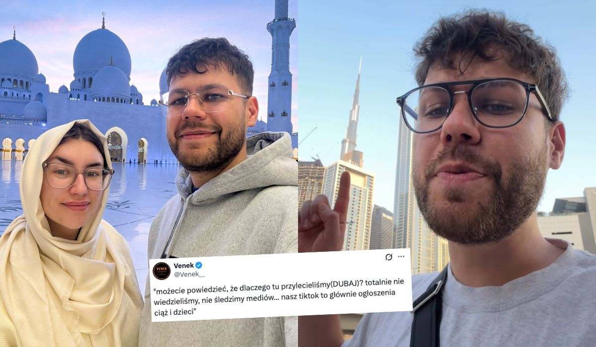 Para influencerów z Polski utknęła w Dubaju, tłumaczą się, że "nie śledzą mediów"
