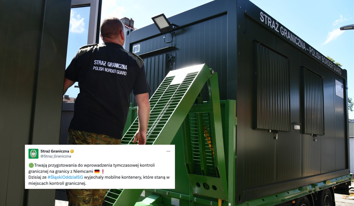 Straż Graniczna potwierdza przygotowania do wzmocnionej kontroli na granicach, wyjechały mobilne kontenery