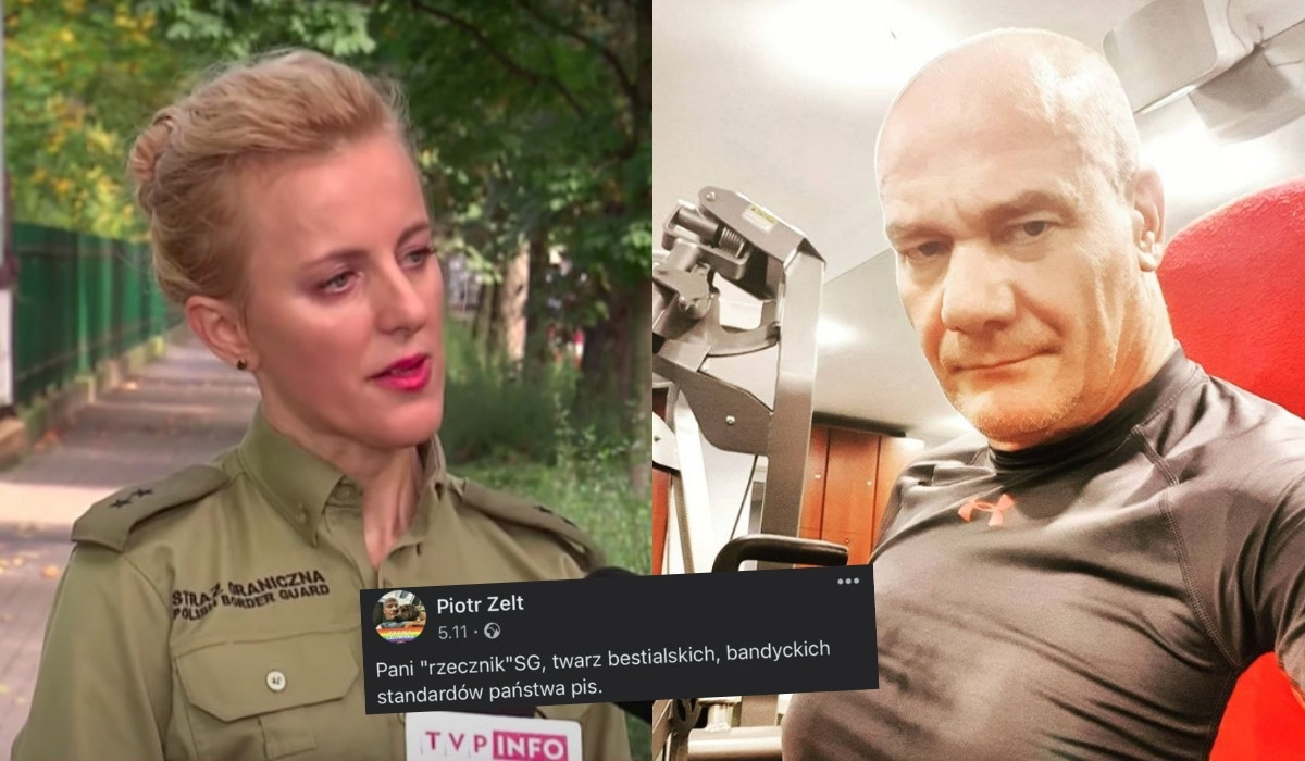 Sąd uznał, że Piotr Zelt nie znieważył rzeczniczki Straży Granicznej swoim wpisem, aktor został uniewinniony 
