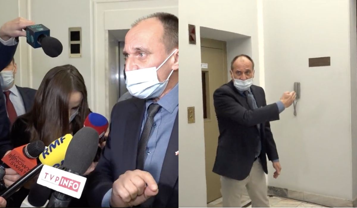 Kukiz kazał w Sejmie dziennikarzom przeganiać dziennikarzy TVN, bo ma na nich okrutnego focha