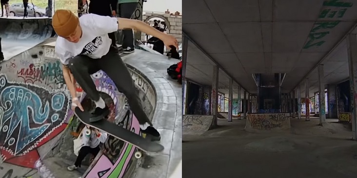 Warszawscy skejci chwalą się własnym parkiem zbudowanym na dziko i własnoręcznie