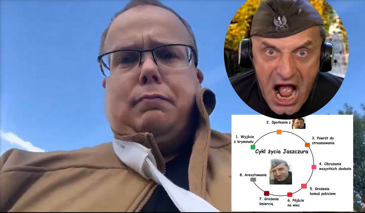 Patostreamer Olszański znowu zatrzymany pomimo kamrackiej próby ratowania się ucieczką przez płot