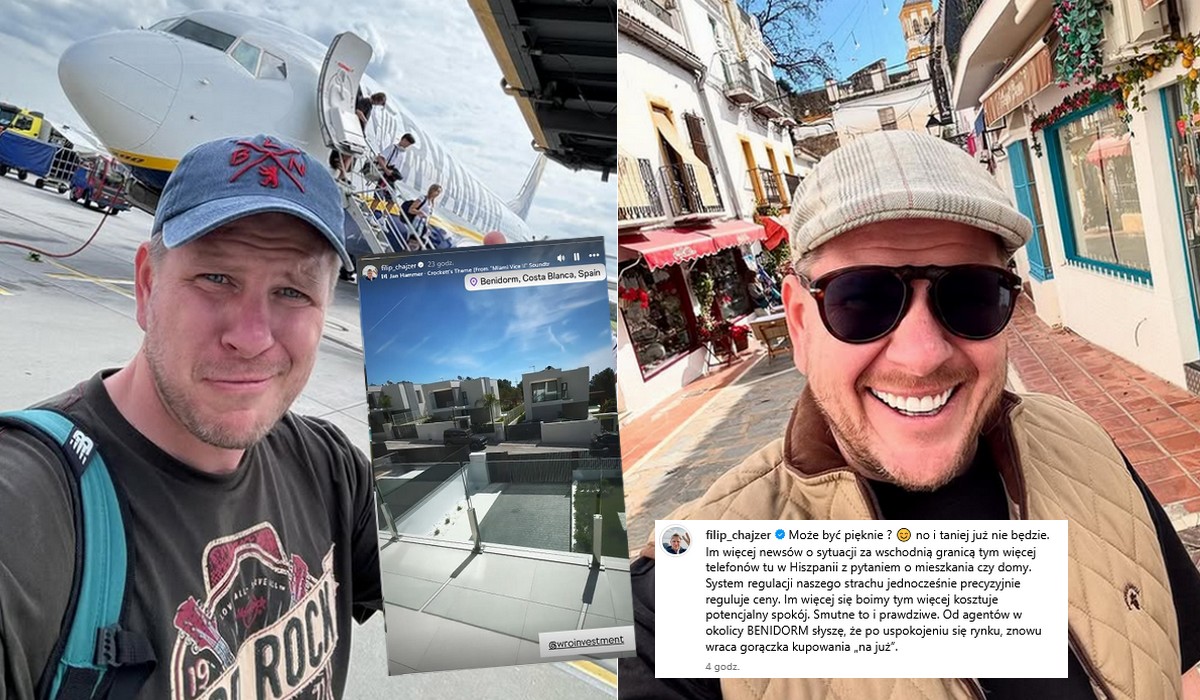 Filip Chajzer ostrzega, że sytuacja w Polsce może być niebezpieczna i zachęca do kupowania mieszkań za granicą