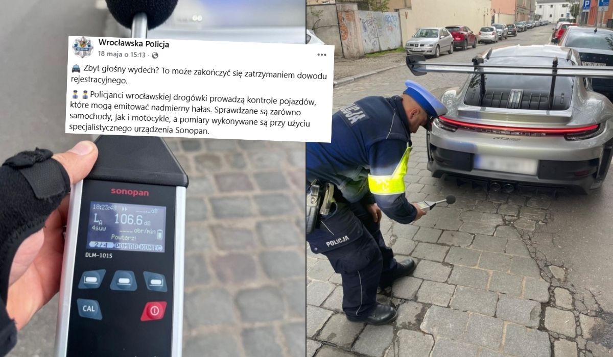 Wrocław: policja sprawdziła, czy samochody za głośno nie jeżdżą i posypały się kary