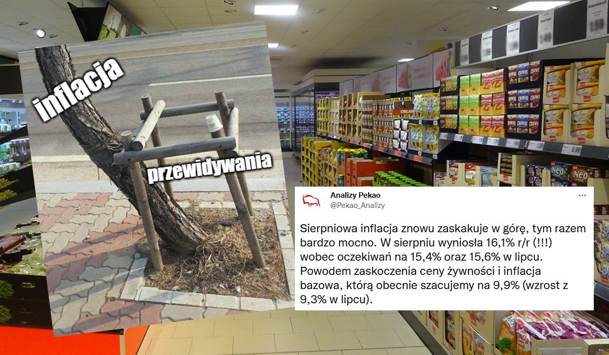 Inflacja ani nie zwolniła, ani się nie ustabilizowała, przebiła 16% i chyba ma ochotę na więcej
