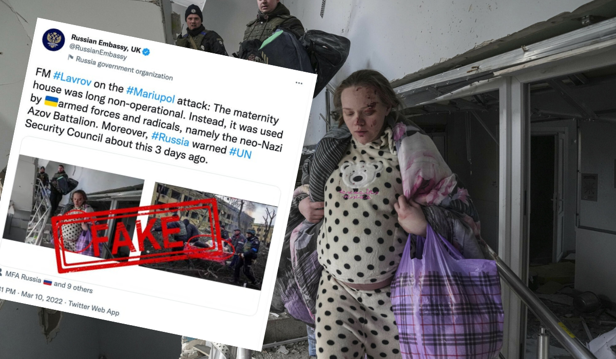 Rosyjska ambasada w Londynie pozwoliła sobie na śmieszki z bombardowania ukraińskiego szpitala w Mariupolu