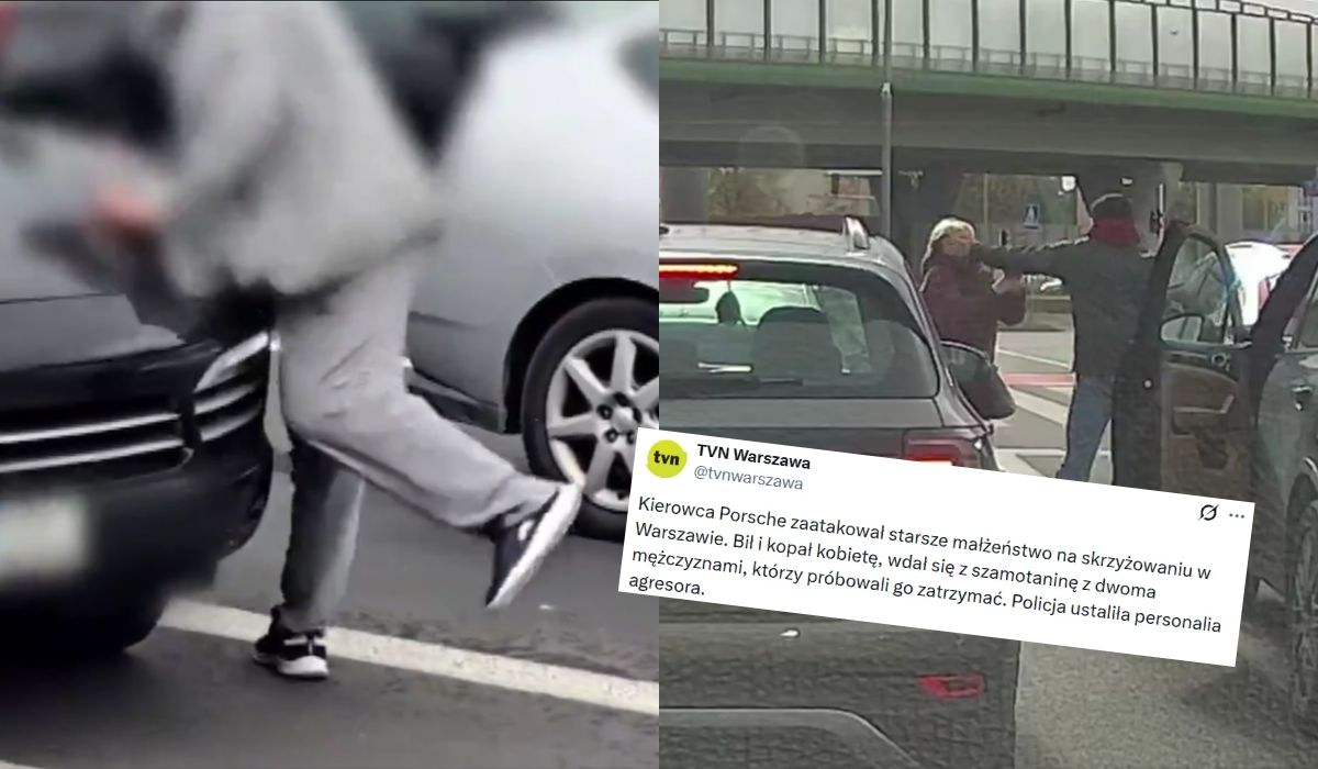 Policja ustaliła tożsamość kierowcy Porsche, który na ulicy pobił kobietę i innych świadków zdarzenia