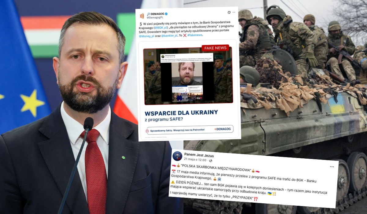 Strona "Panem Jest Jezus" i Ator rozsiewali ruską dezinformację o tym, że kasa z SAFE trafi na Ukrainę