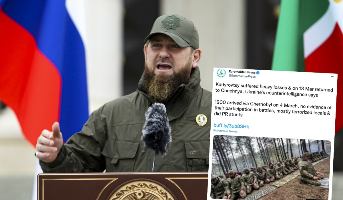 Kadyrowcy uciekli z płaczem z Ukrainy, bo stracili za dużo ludzi