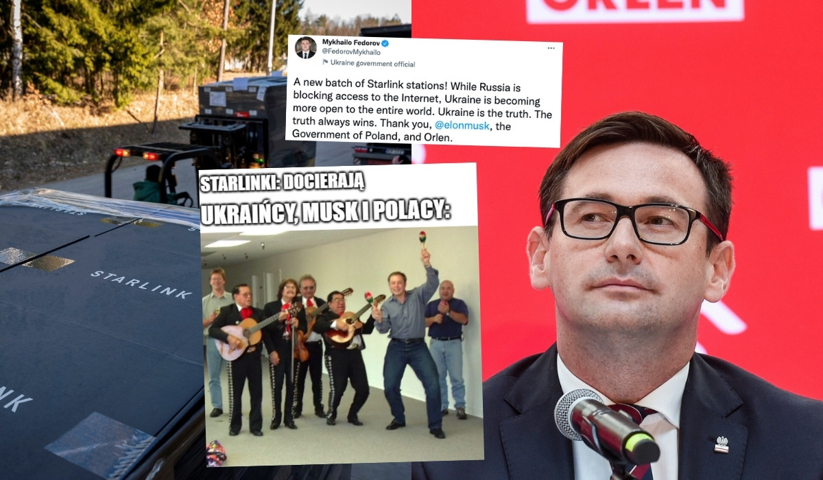 Ukraiński minister podziękował Muskowi, Polsce i Orlenowi za Starlinki, już dotarły 