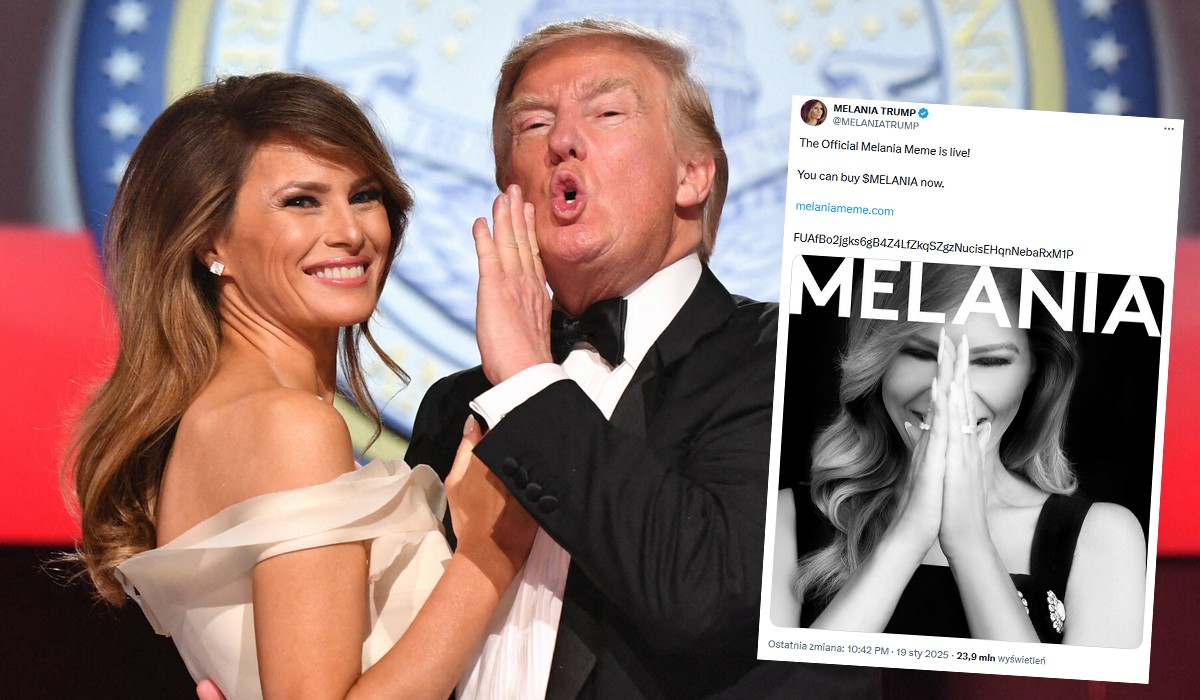 Melania Trump wzorem męża wypuściła swoją kryptowalutę