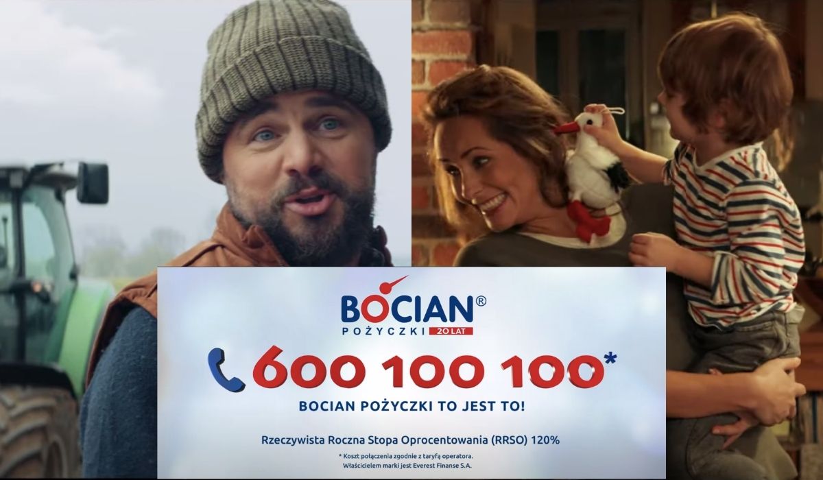Może chcesz zobaczyć patriotyczną reklamę Bociana, który rypie Polaków na 120% RRSO