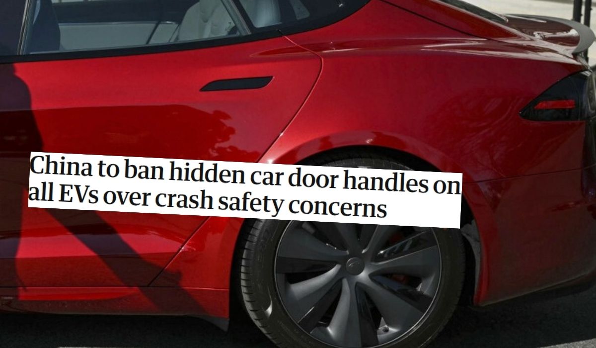 Chińskie marki rezygnują z ukrytych klamek w drzwiach aut ze względów bezpieczeństwa