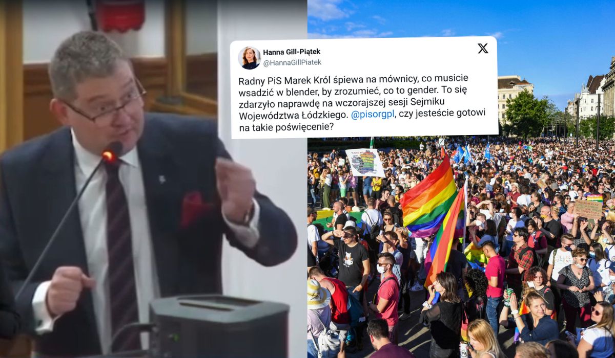 Radny PiS wywołał oburzenie, nucąc fragment piosenki zespołu Łydka Grubasa o gender