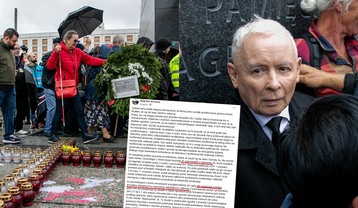 Prezes Kaczyński będzie musiał tłumaczyć się z lewego prostego, którego wymierzył aktywiście