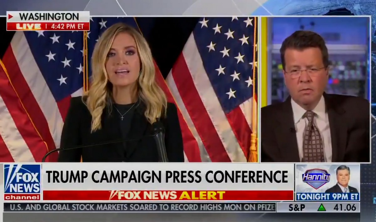 Fox News już na serio przestało się pieścić i przerwało transmisję wystąpienia rzeczniczki Trumpa